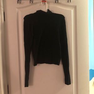 Black Tight Turtleneck Shirt